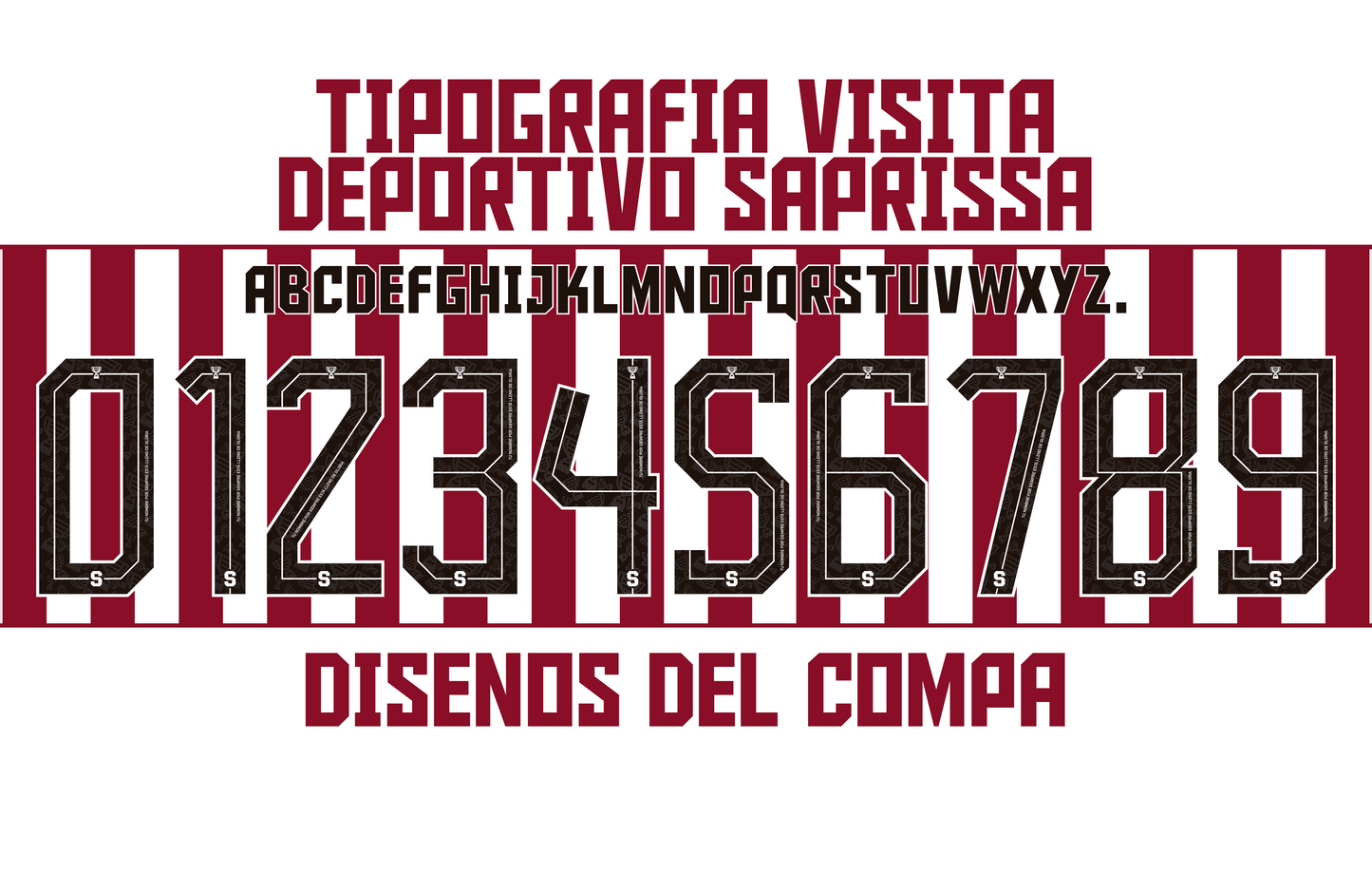 Visit 24/25 Typography Deportivo Saprissa