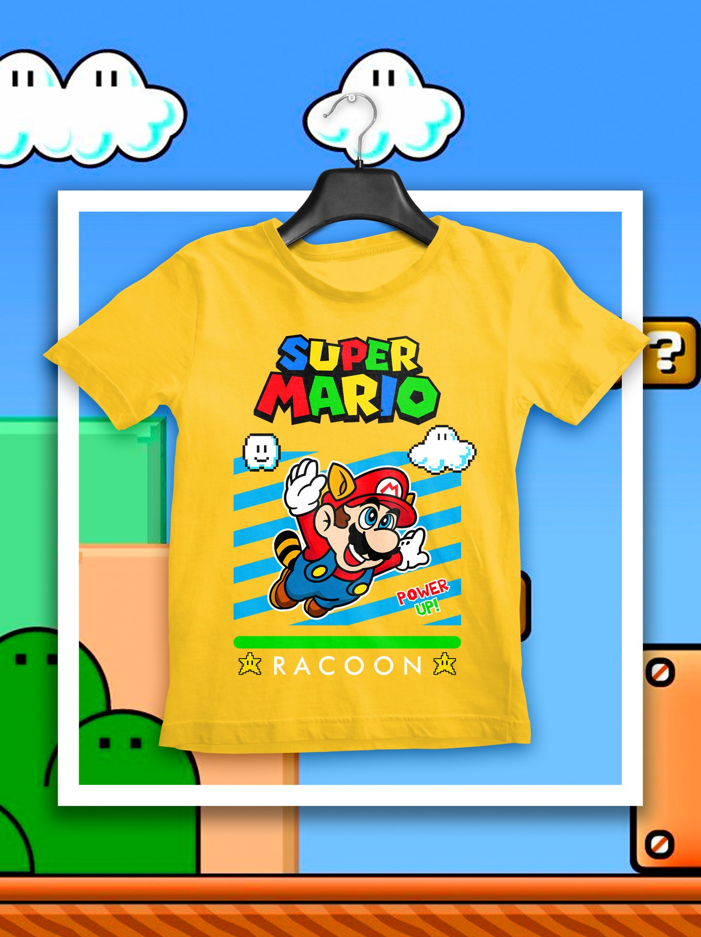 8 Camisas Mario Power Up