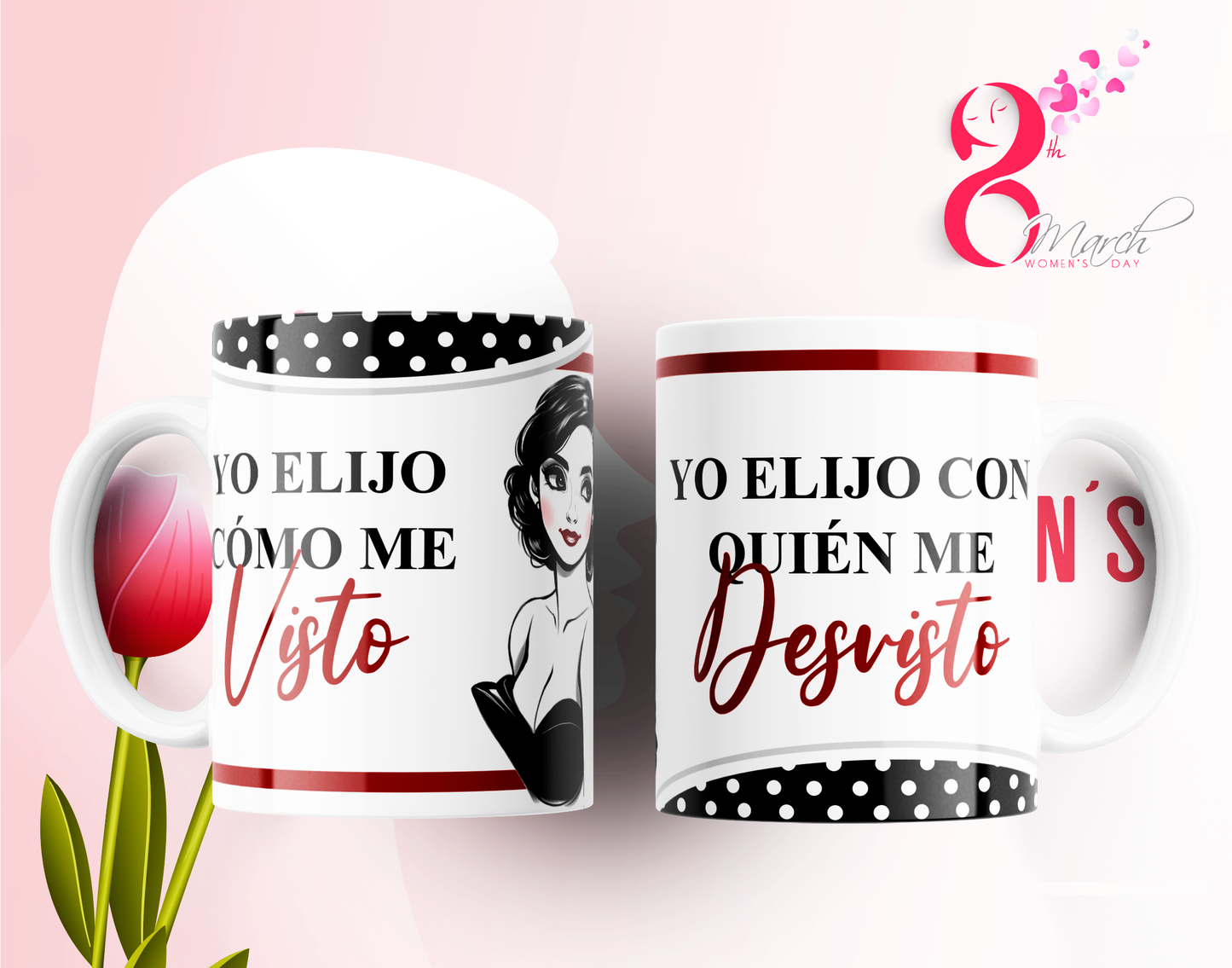 14 Tazas Día de la Mujer frases