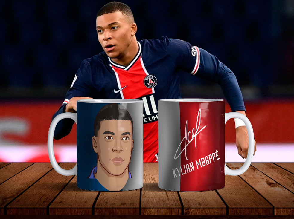 9 Tazas Kylian Mbappé