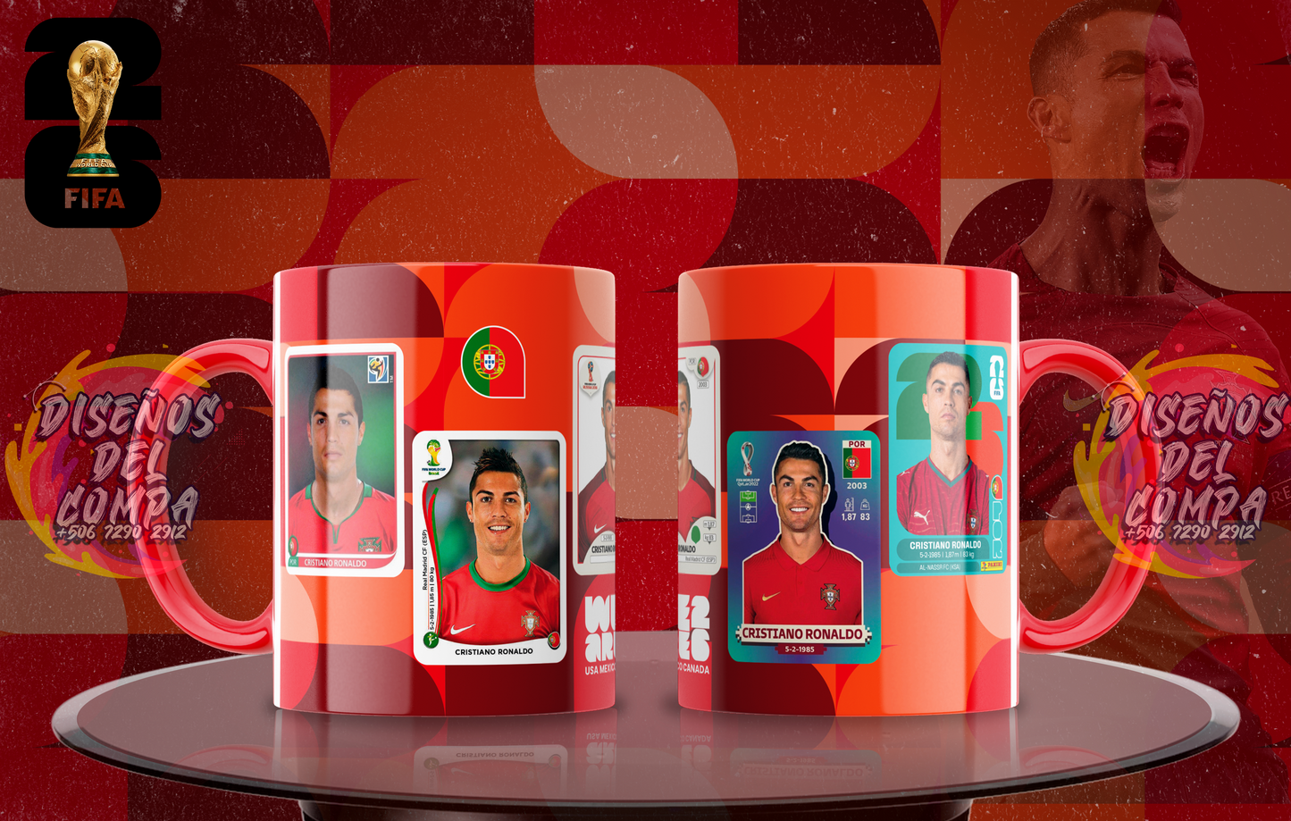 Taza Cristiano Ronaldo Mundial 2026