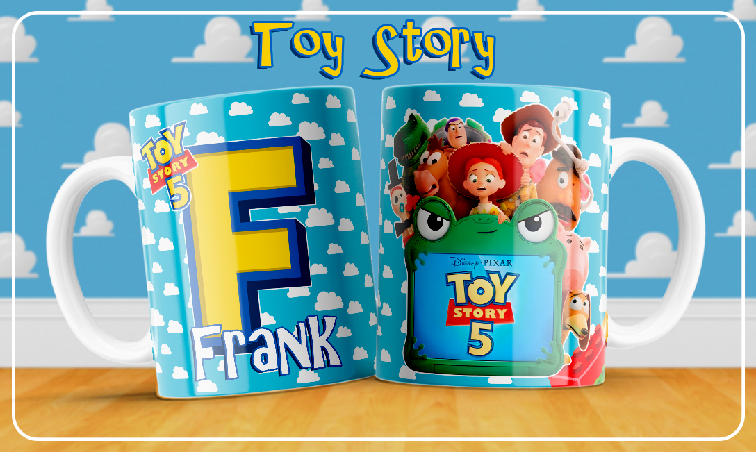 26 Tazas Abecedario Toy Story