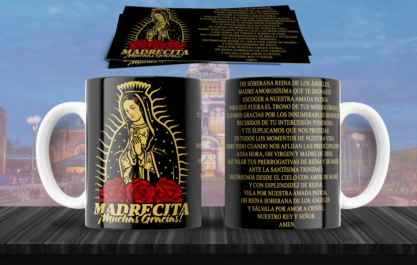 10 Tazas Virgen de los Ángeles