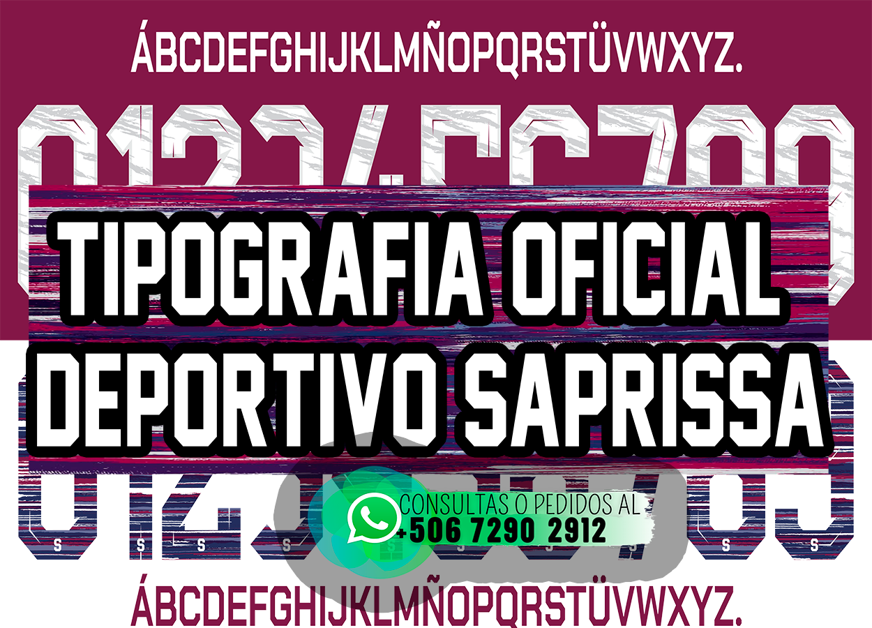 Deportivo Saprissa 2023 Typography