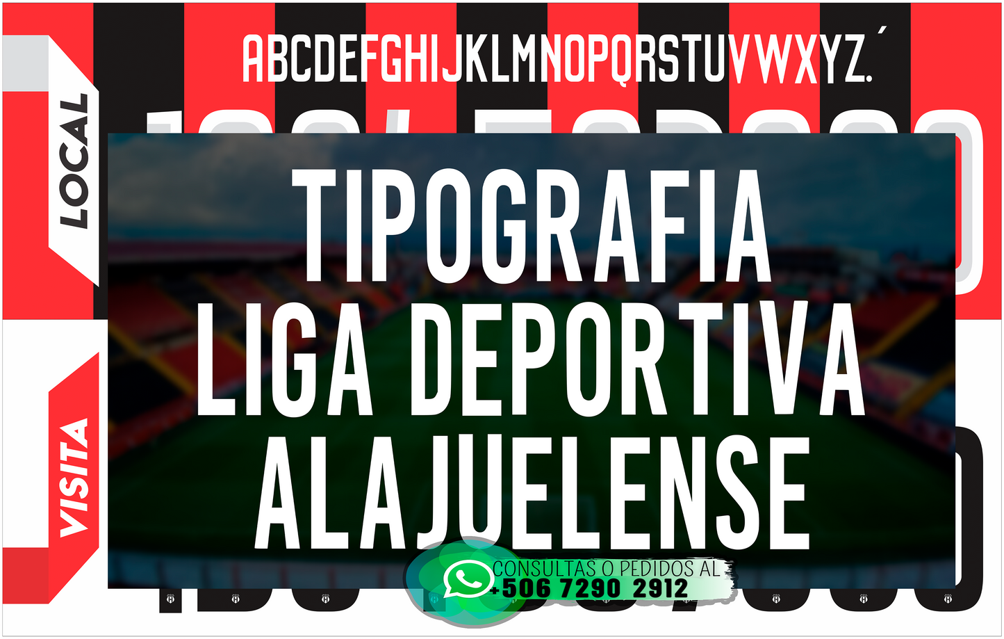Typography 2023 Liga Deportiva Alajuelense