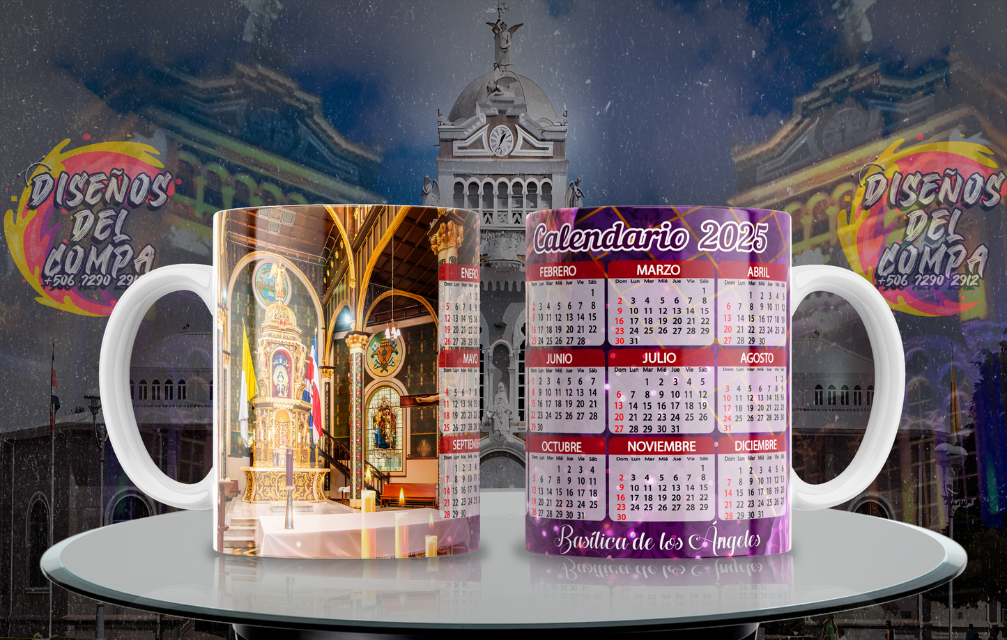 5 Tazas Virgen de los Ángeles 01