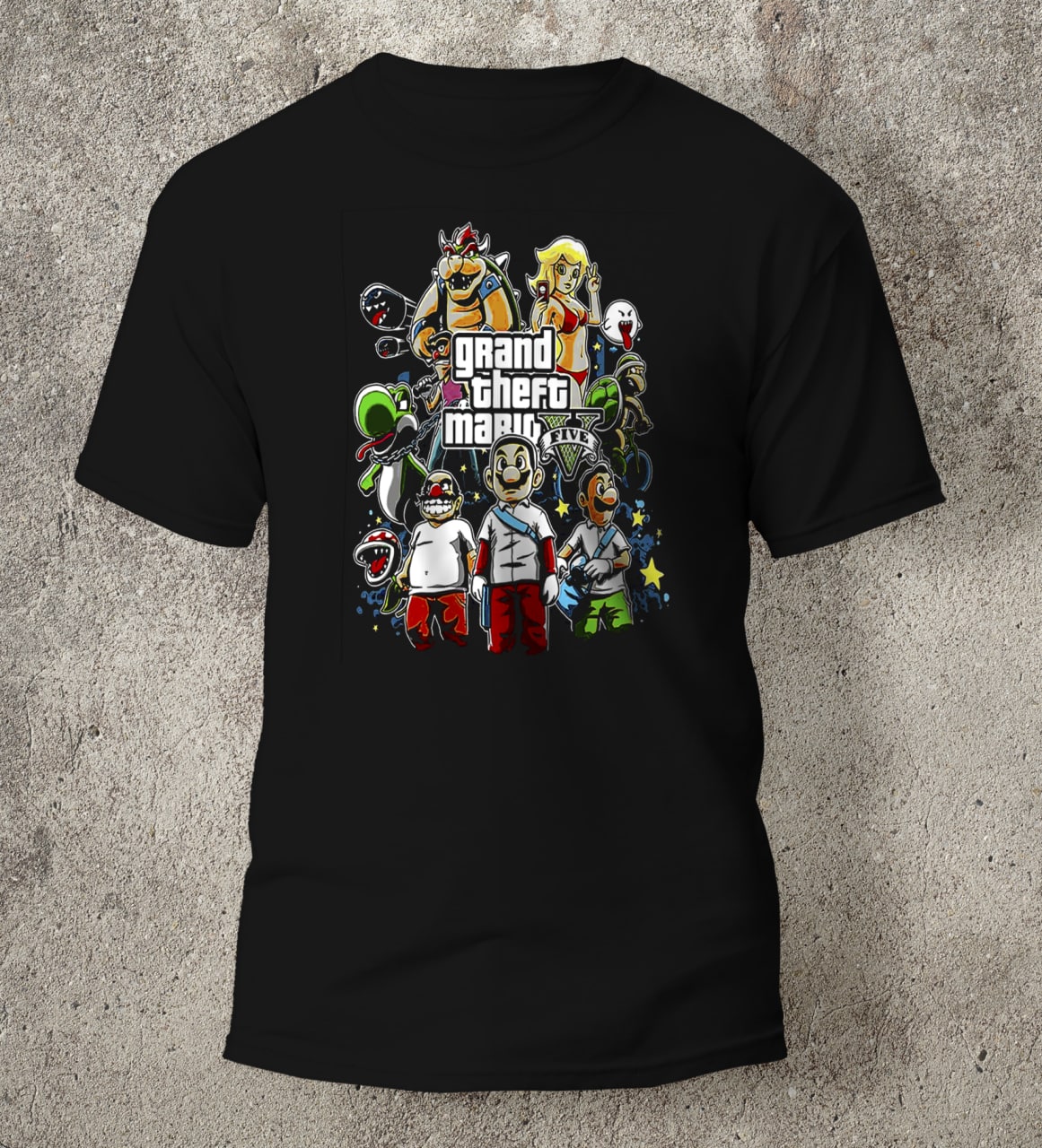 1 Camisa Mario GTA
