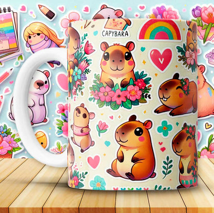 12 Capybara Cups
