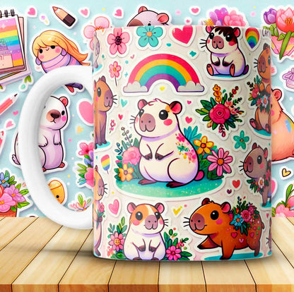 12 Capybara Cups
