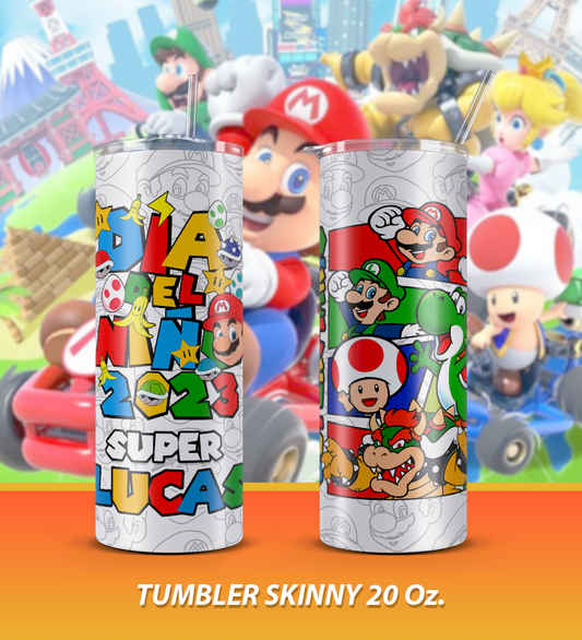 6 Tumbler Mario Bros Varios