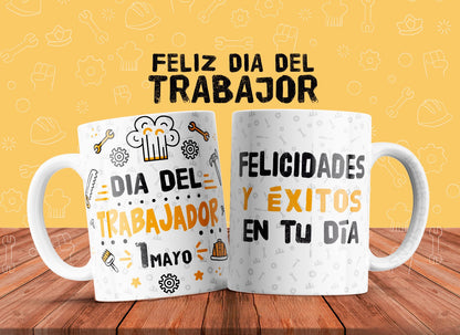 10 Tazas feliz día del trabajador