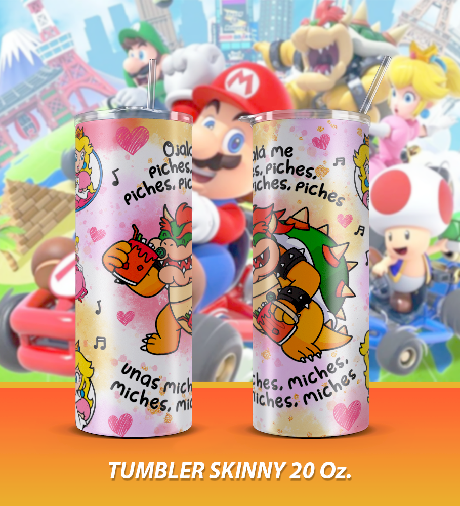 6 Tumbler Mario Bros Varios