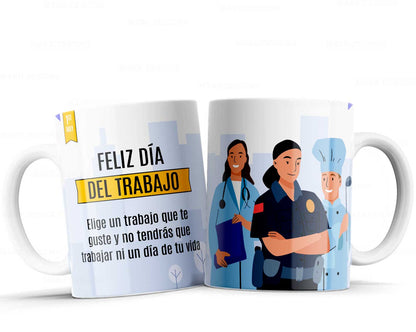 6 Tazas día del trabajador