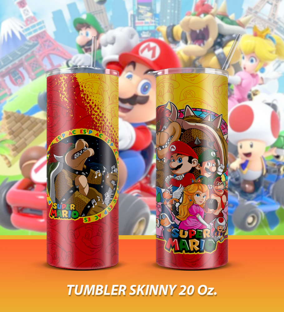 6 Tumbler Mario Bros Varios