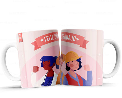 6 Tazas día del trabajador