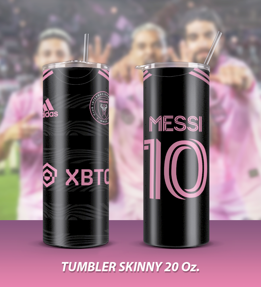 9 Tumblers - Botellas Leonel Messi / Inter Miami