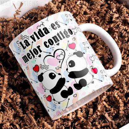 8 Tazas con frases SAN VALENTÍN