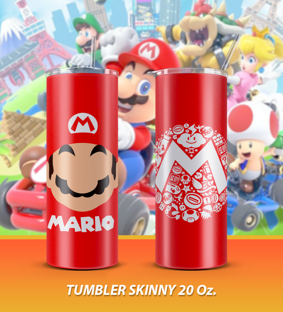 6 Tumbler Mario Bros Varios