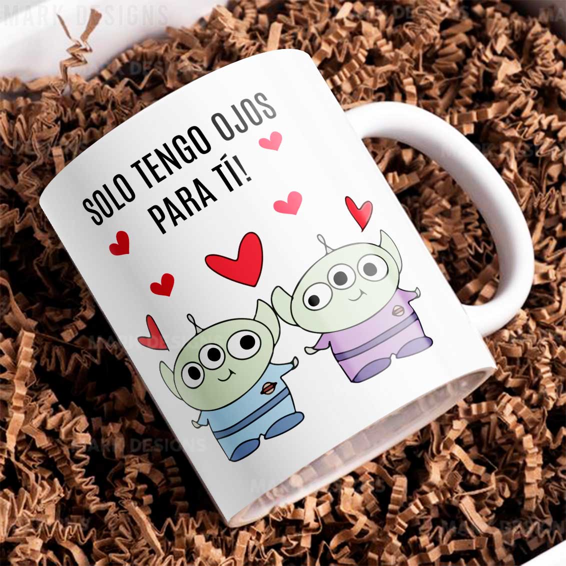 8 Tazas con frases románticas