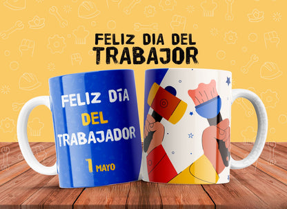 10 Tazas feliz día del trabajador