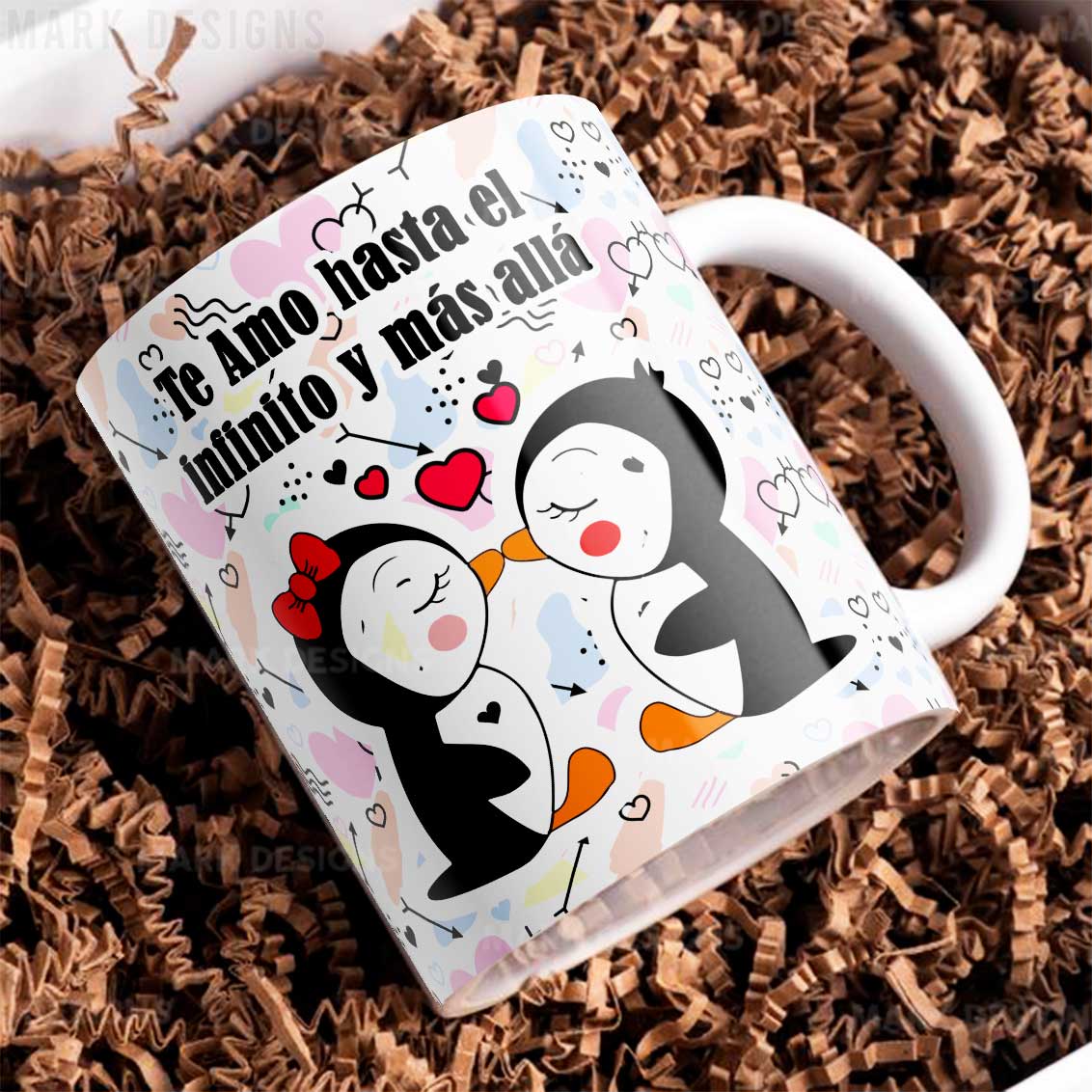 8 Tazas con frases SAN VALENTÍN