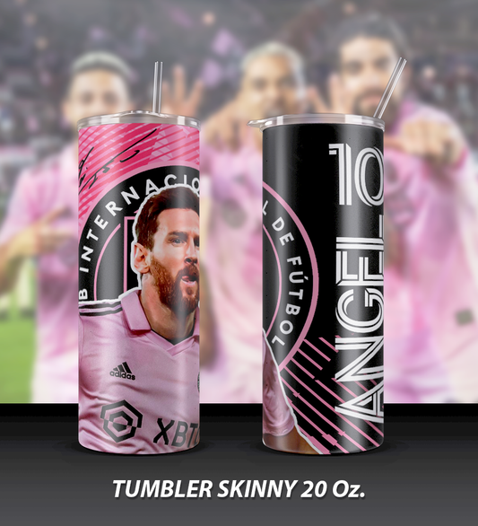 9 Tumblers - Botellas Leonel Messi / Inter Miami