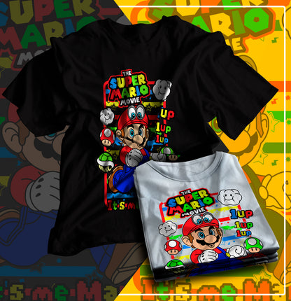 16 Camisas Mario Movie