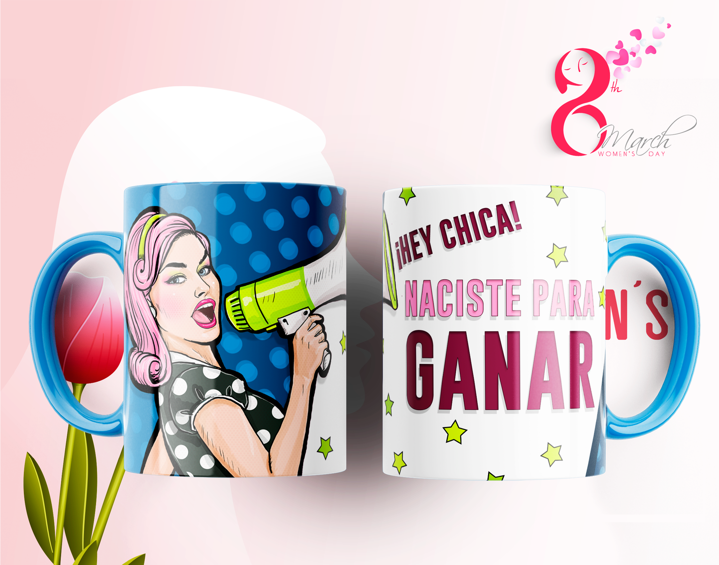 14 Tazas Día de la Mujer frases