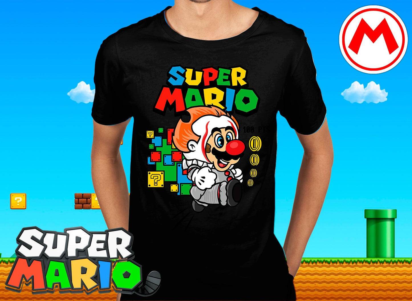 16 Camisas Mario Monedas