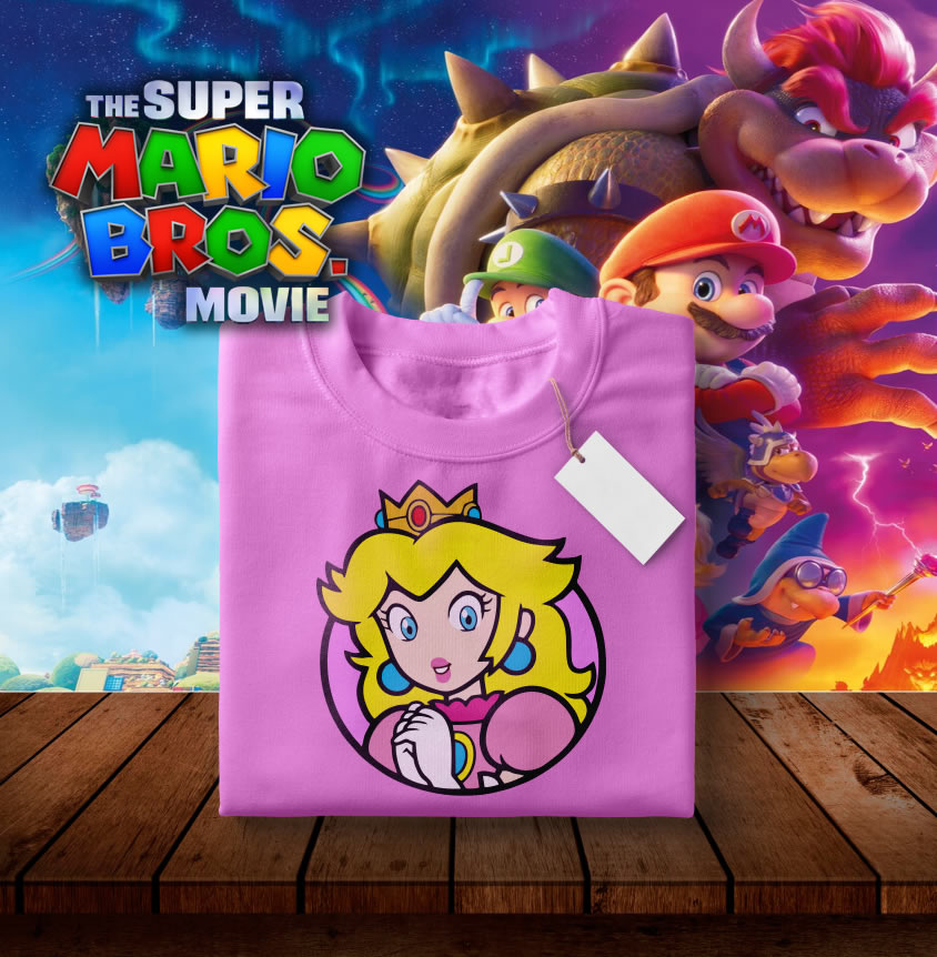 8 Camisas Mario Bros símbolos