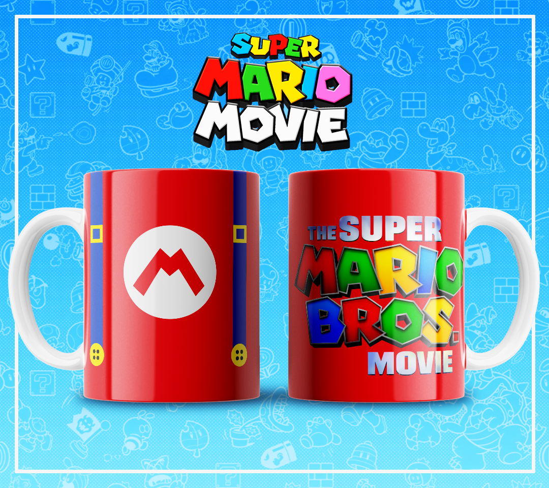 5 Tazas Mario logos