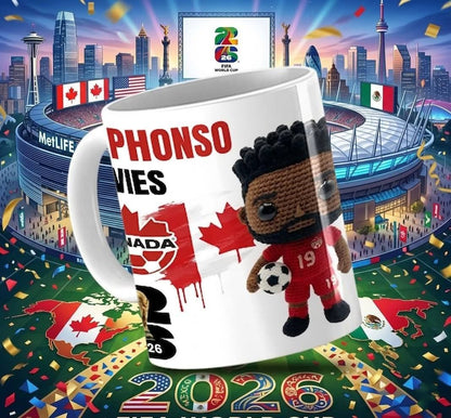 15 Tazas Jugadores Crochet Mundial