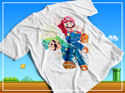 7 Camisas Mario Efecto Acuarela