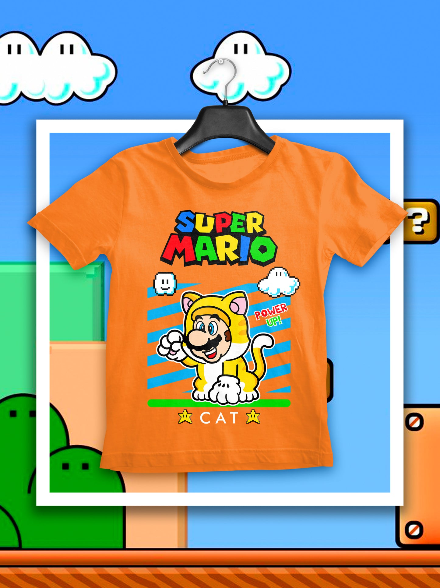 8 Camisas Mario Power Up