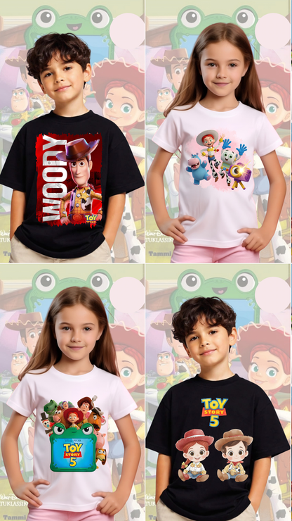 13 Camisas Toy Story 5 infantiles