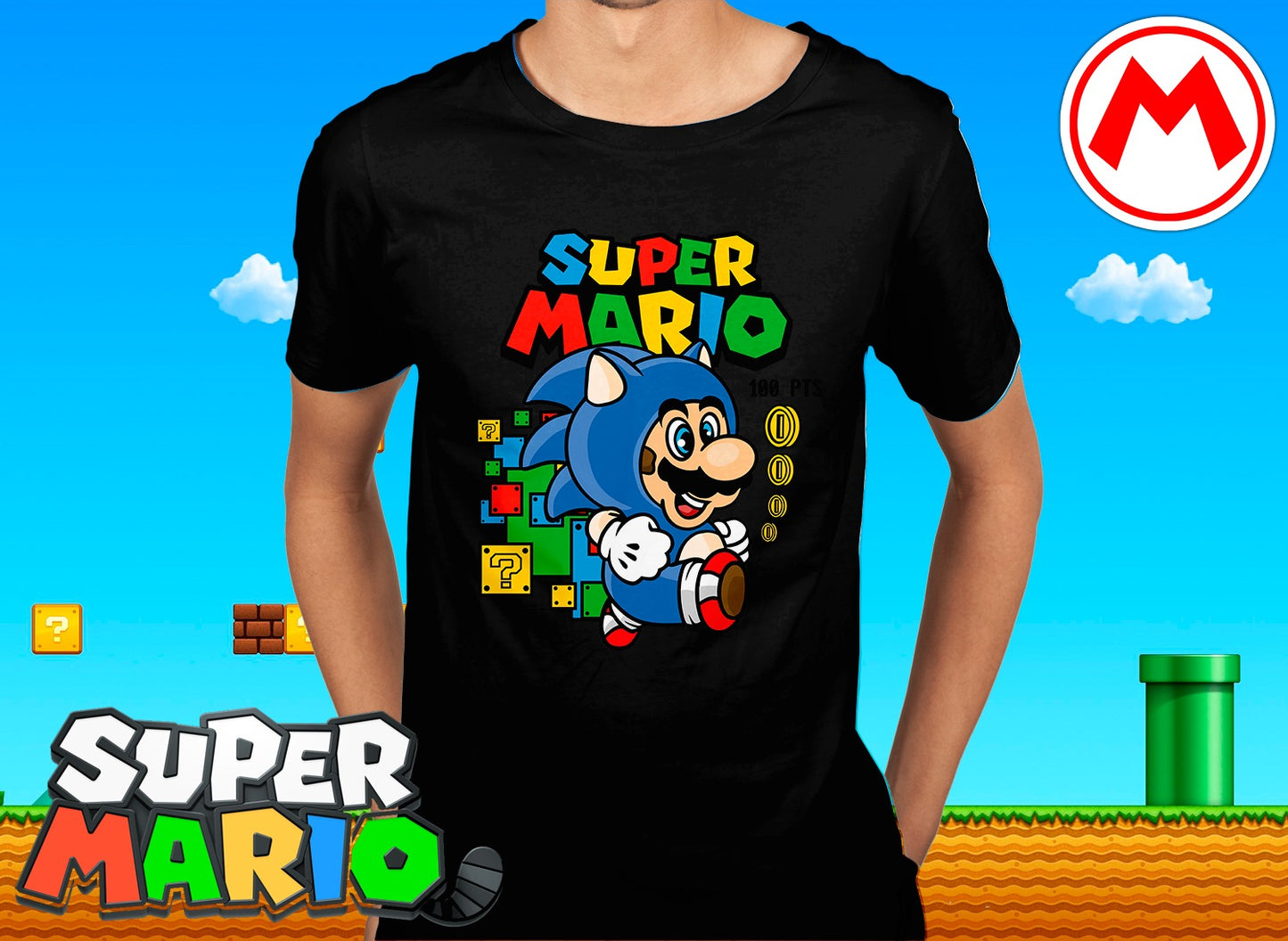 16 Camisas Mario Monedas