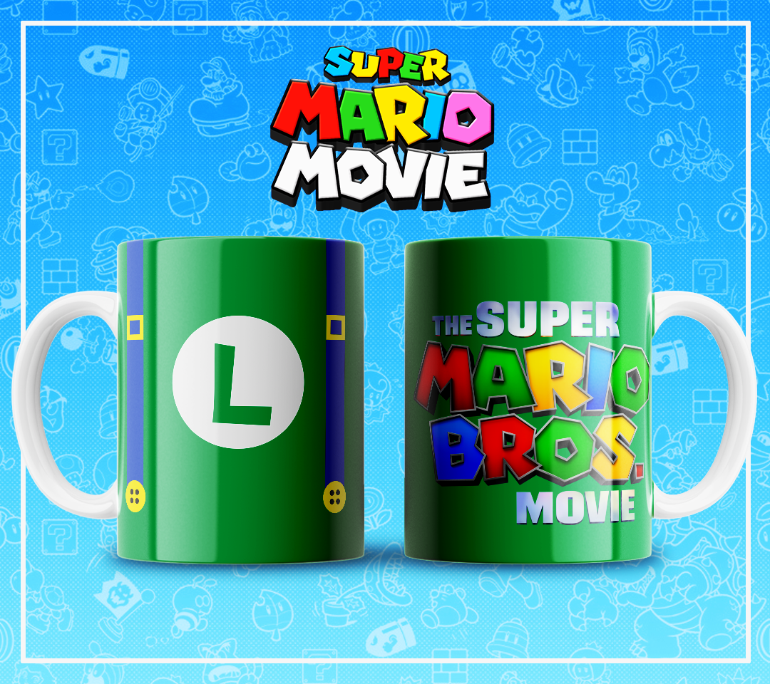 5 Tazas Mario logos