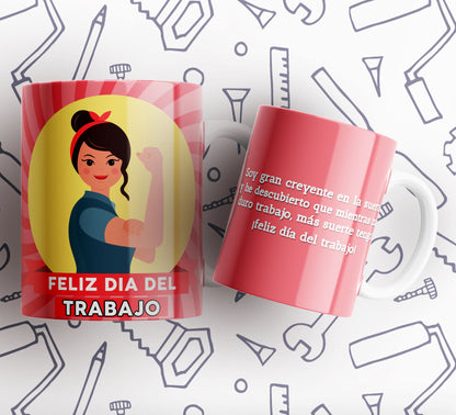 15 Tazas día del trabajador frases