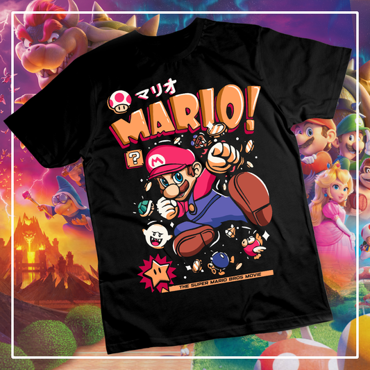 5 Camisas Mario Personajes