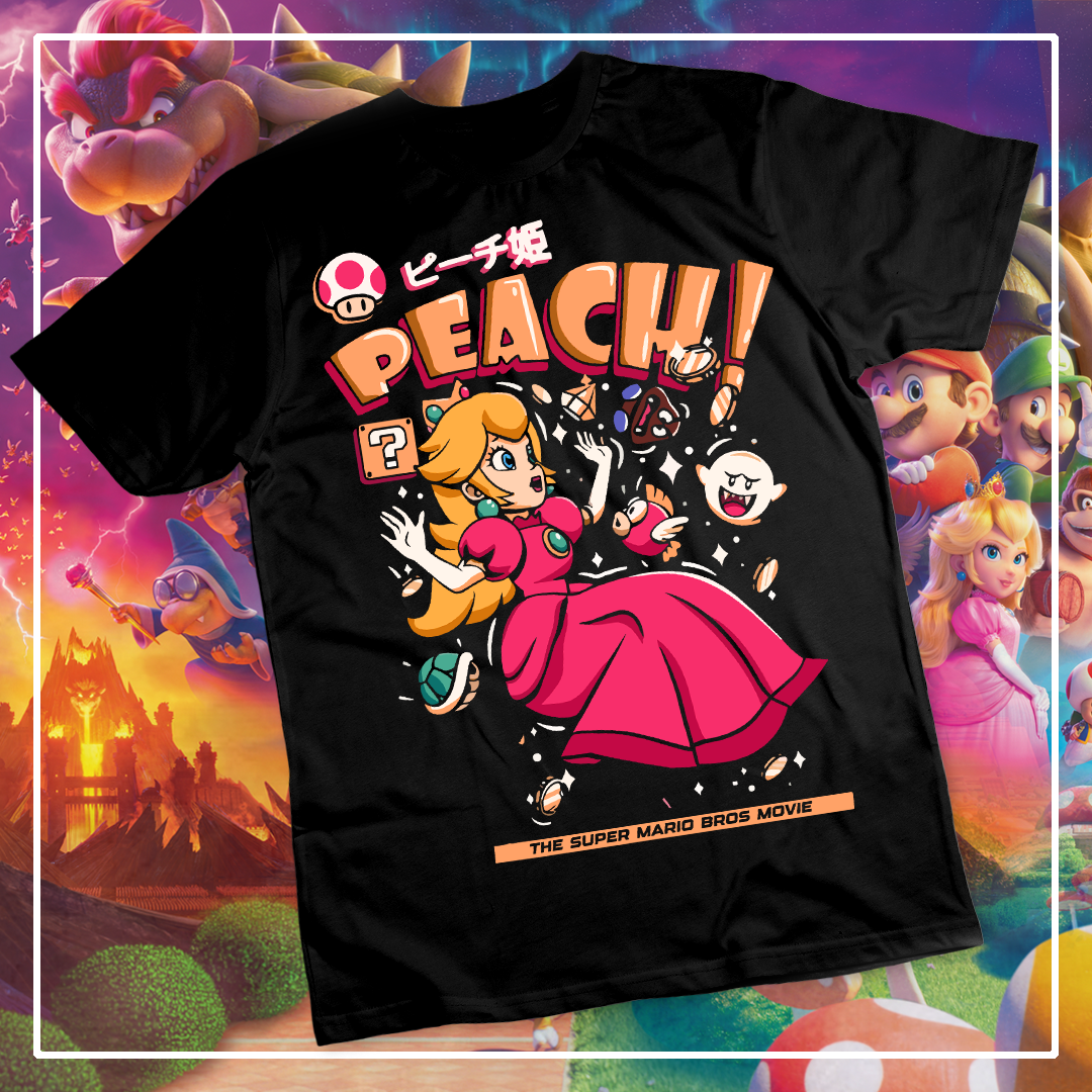 5 Camisas Mario Personajes