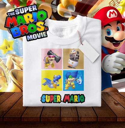 12 Camisas Mario Bros Recuadros