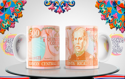 Cups, Old Banknotes, Costa Rica