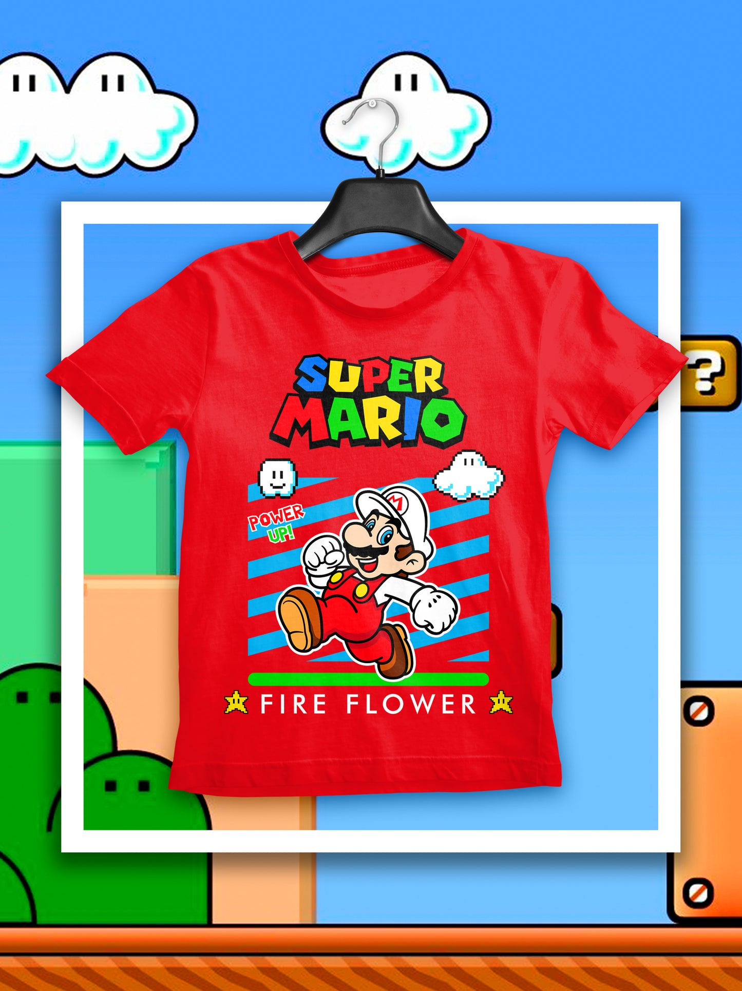 8 Camisas Mario Power Up