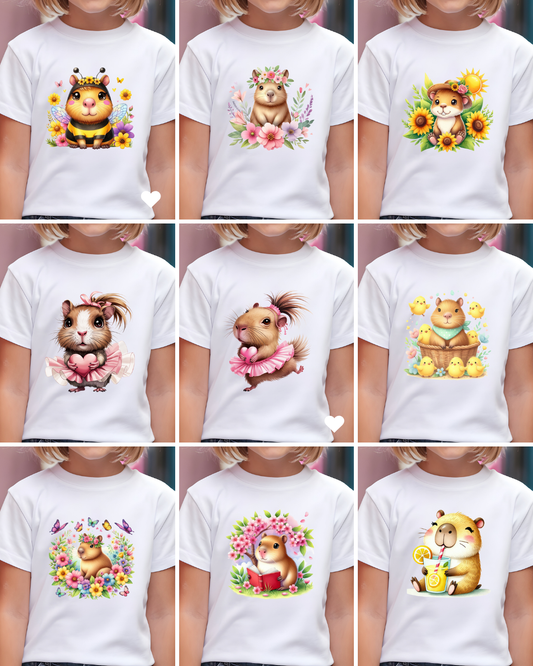 44 Camisas Capibara Infantiles