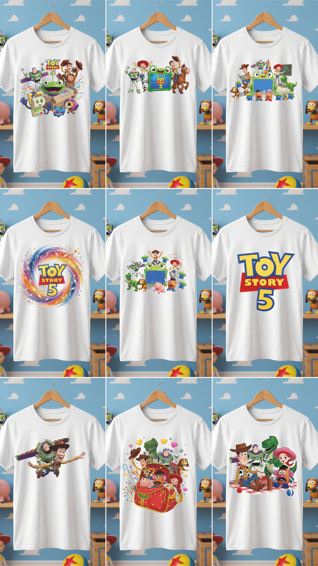 69 Camisas Toy Story 5