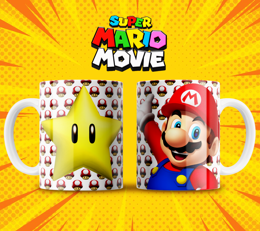 8 Tazas Super Mario Movie