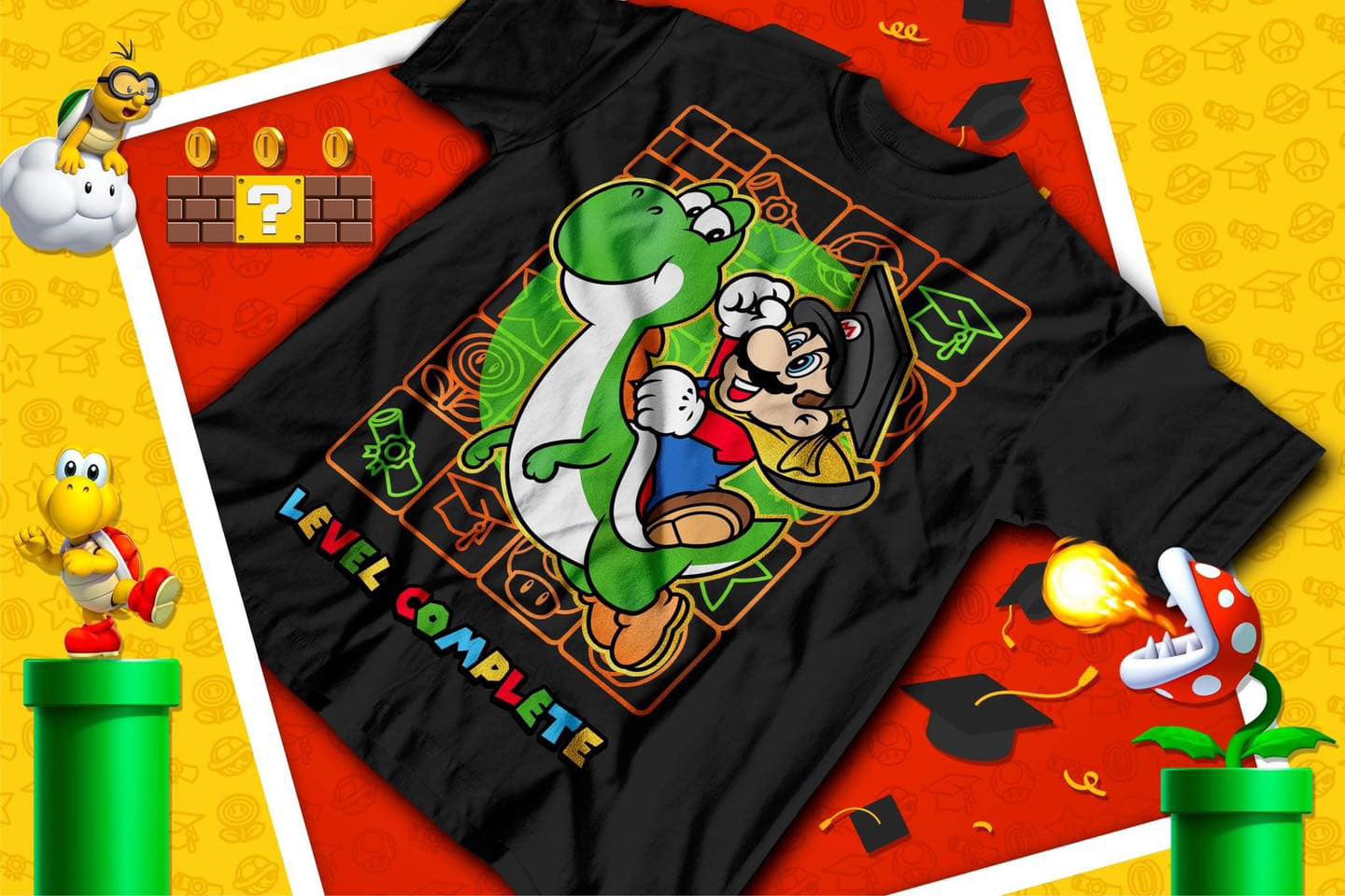 10 Camisas Mario Bros Graduados