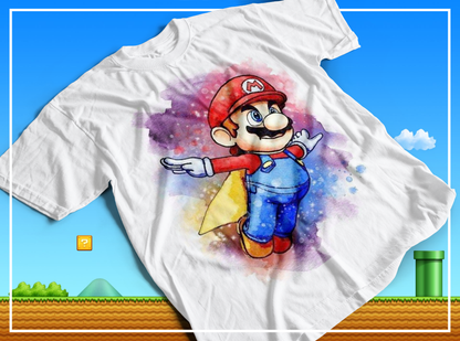 7 Camisas Mario Efecto Acuarela