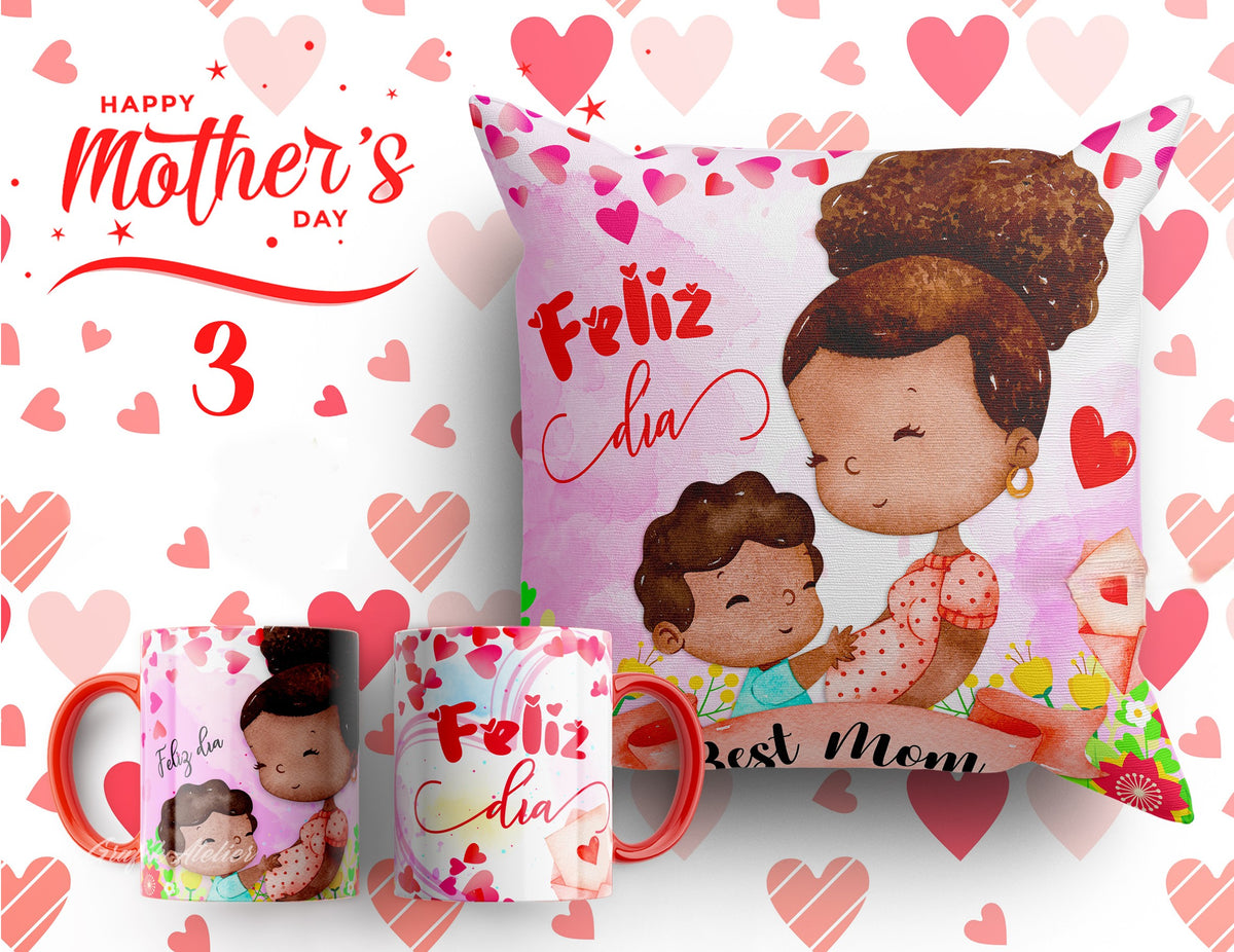 12 Tazas y Almohadas Madres