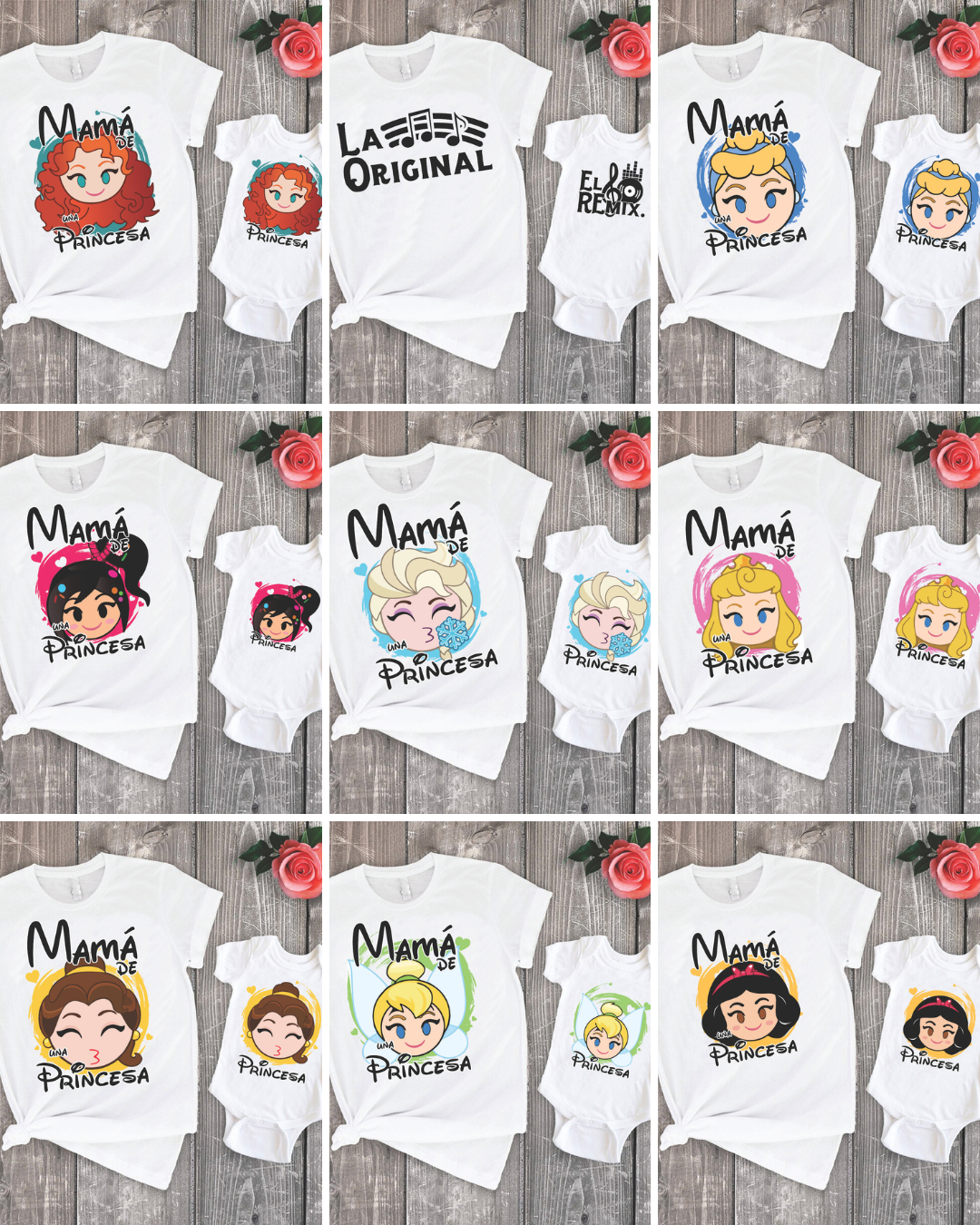 81 Camisas Mamá e Hijo-Hija Día de las madres